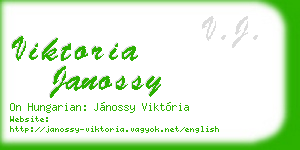 viktoria janossy business card