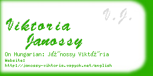 viktoria janossy business card
